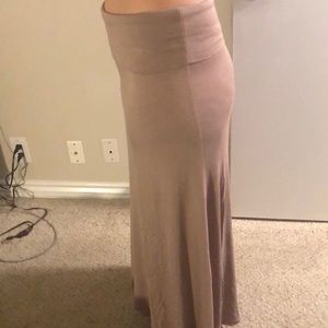 Tan Maxi skirt